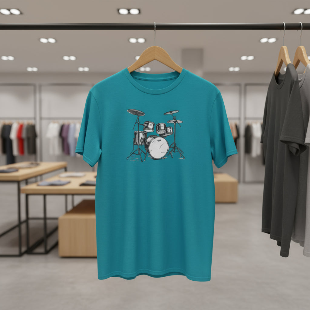 Unisex Softstyle Music Lover T-Shirt - Drums Graphic Tee