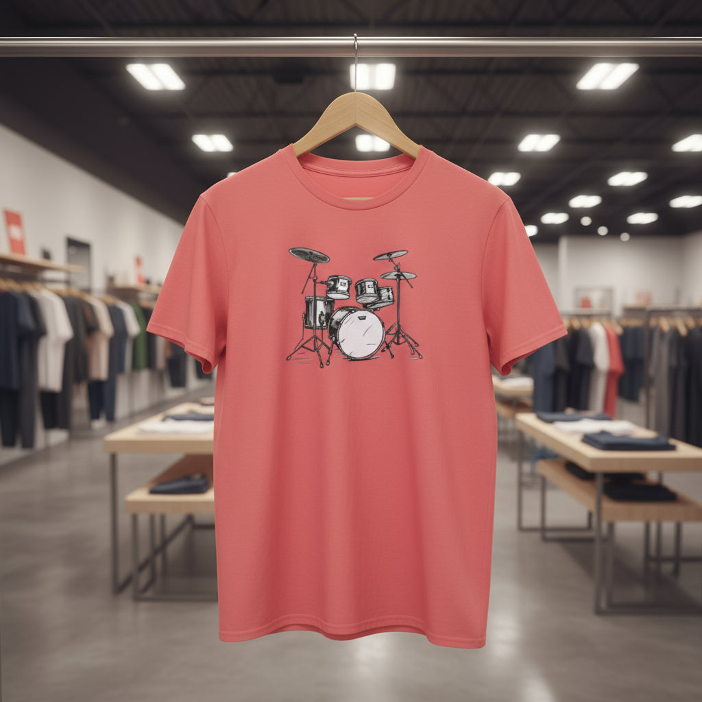 Unisex Softstyle Music Lover T-Shirt - Drums Graphic Tee