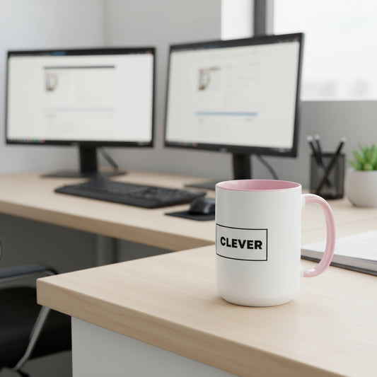 Two-Tone Coffee Mugs, 15oz