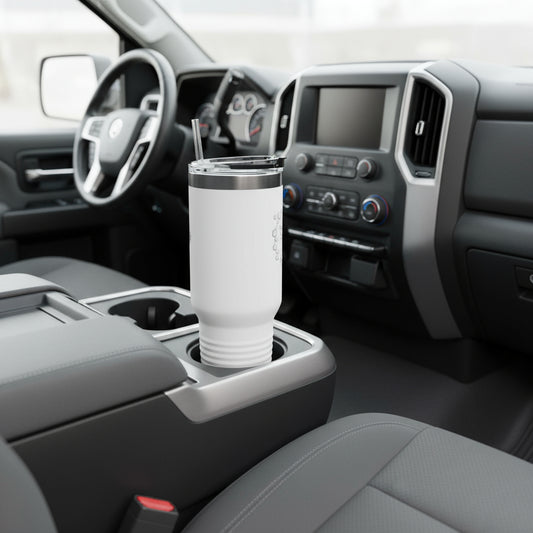 Eco-Friendly Insulated Travel Mug - 40oz Bee Design for On-the-Go Hydration