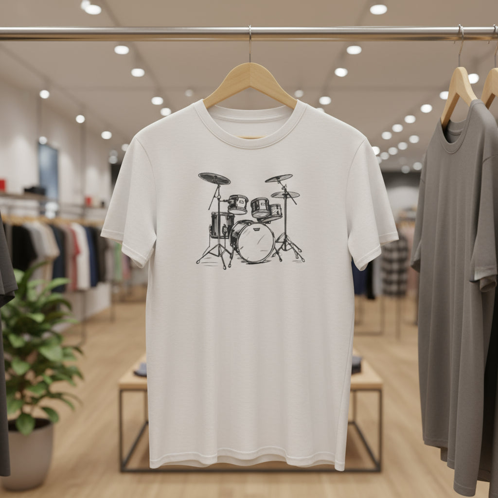 Unisex Softstyle Music Lover T-Shirt - Drums Graphic Tee