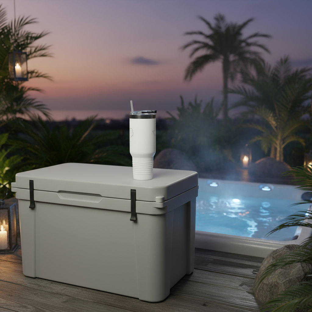 Texas Insulated Travel Mug - 40oz Stainless Steel Coffee Cup with Handle