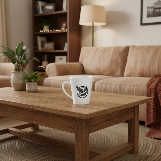 Vintage-Inspired Latte Mug, 12oz - Perfect for Coffee Lovers & Gift Giving