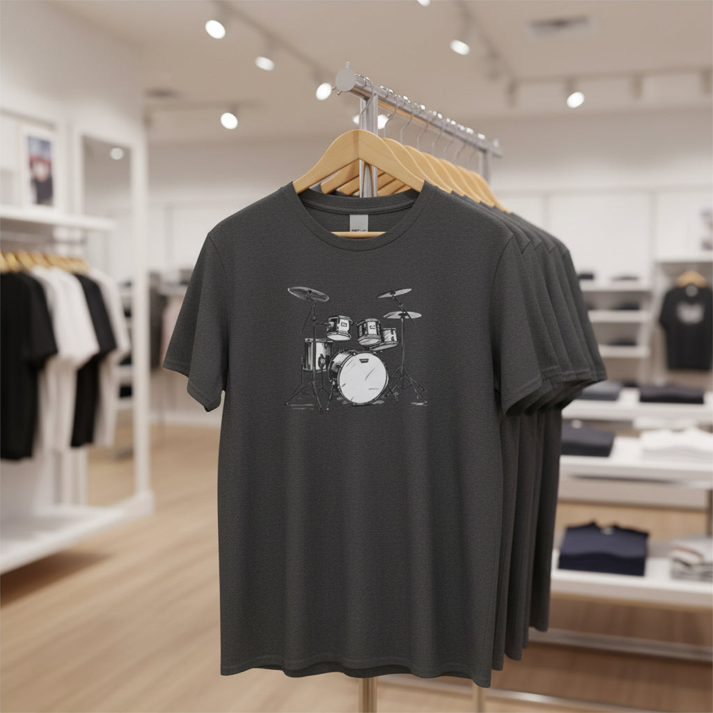 Unisex Softstyle Music Lover T-Shirt - Drums Graphic Tee