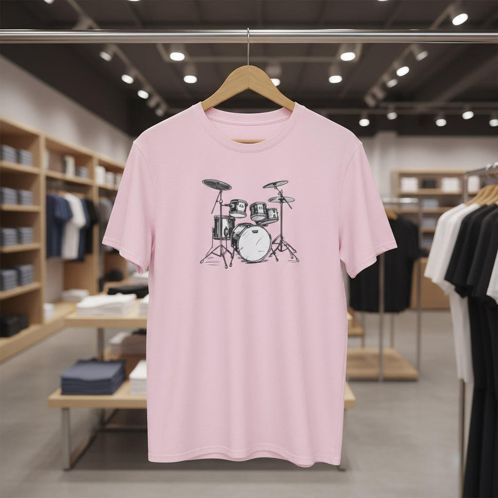 Unisex Softstyle Music Lover T-Shirt - Drums Graphic Tee