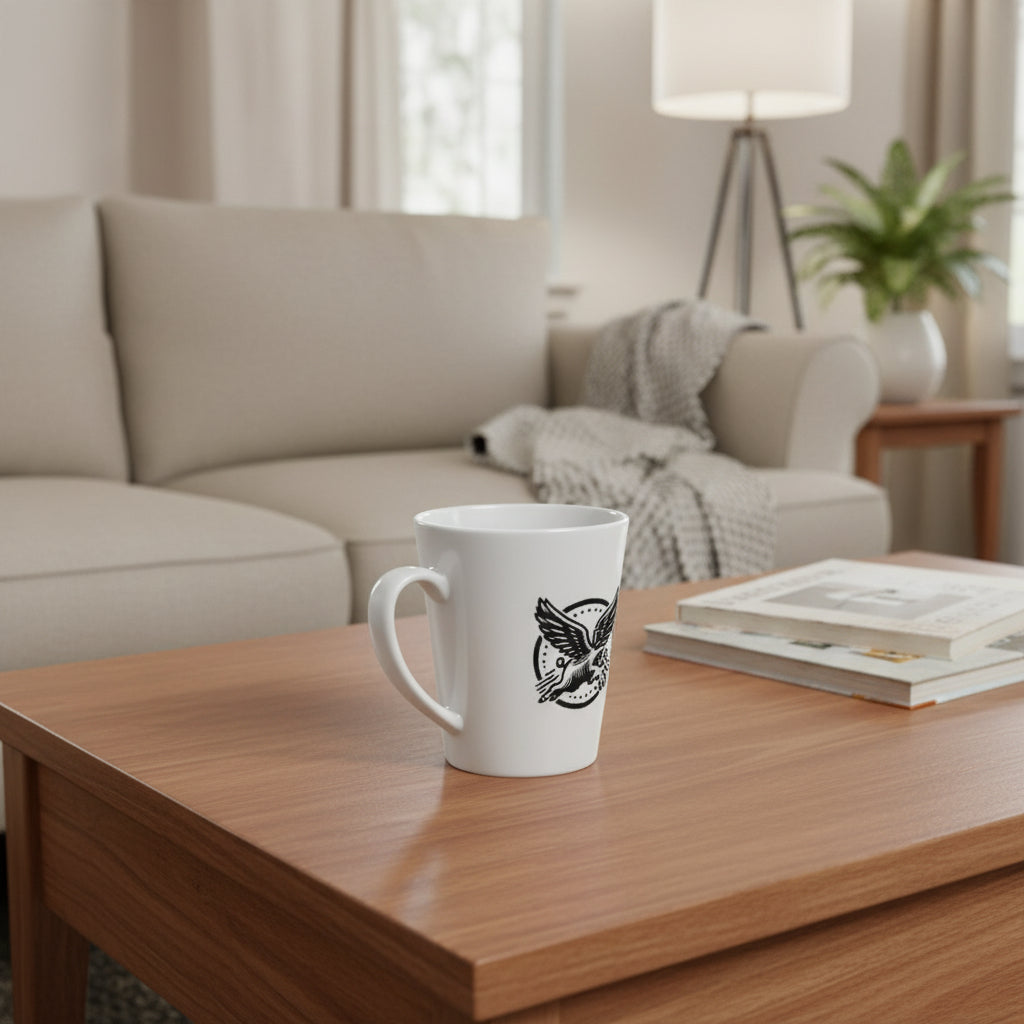 Vintage-Inspired Latte Mug, 12oz - Perfect for Coffee Lovers & Gift Giving