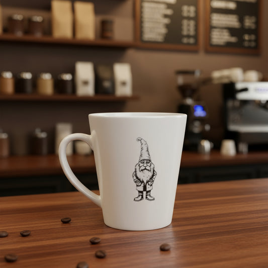Vintage Gnome Latte Mug - 12oz Coffee Cup for Cozy Moments