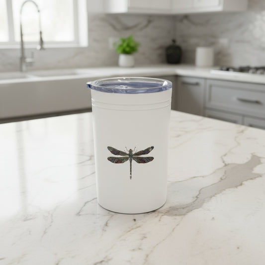 Dragonfly Vacuum Insulated Tumbler - 11oz Travel Mug for Nature Lovers