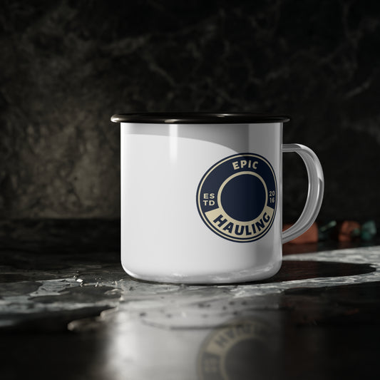Epic Hauling Enamel Camp Cup - Perfect for Adventure Lovers & Outdoor Enthusiasts